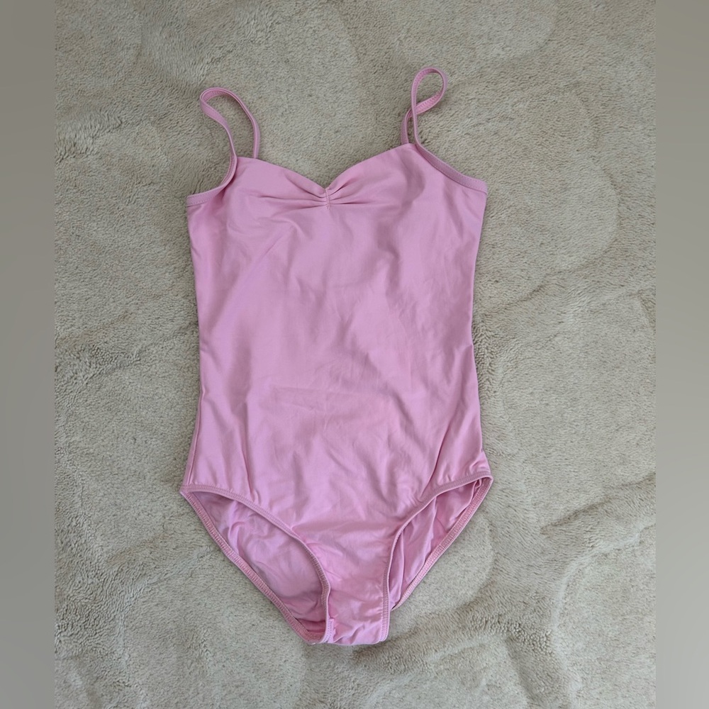 Wear Moi “Abbie” pink camisole leotard 12/14 child